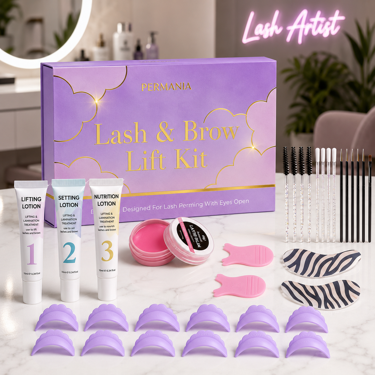 Kit Lifting de Pestañas 2 en 1 + Laminación de Cejas